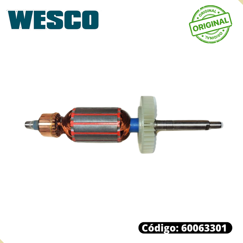 Induzido 220v p/ Lixadeira de Parede WS4463K Wesco