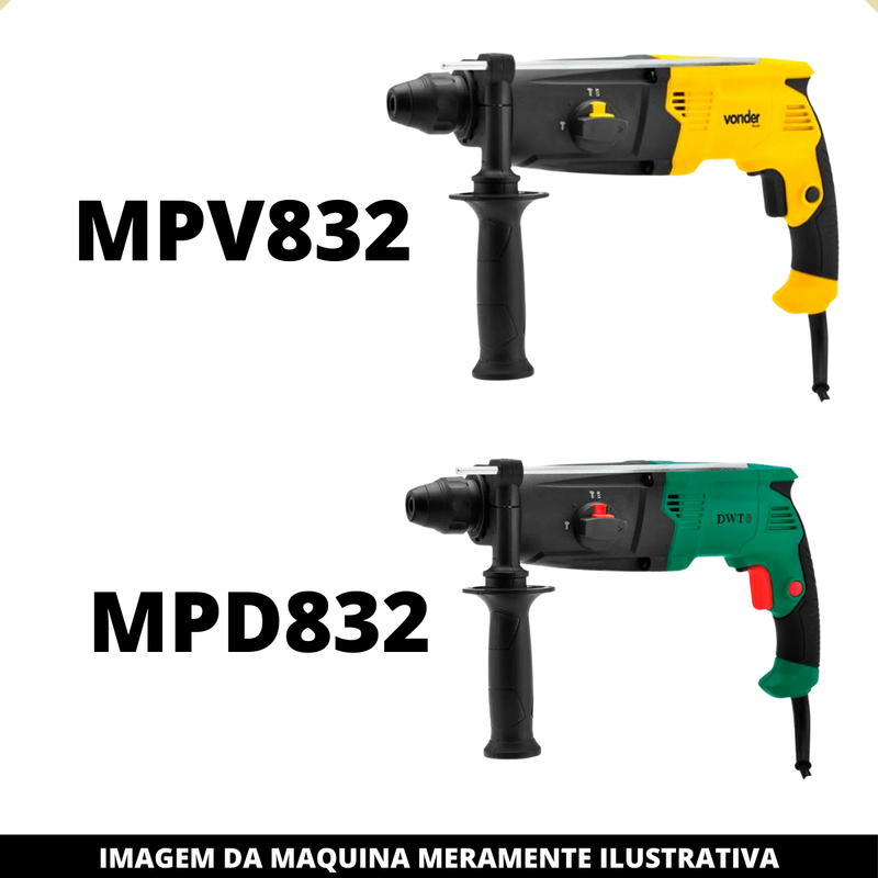 Induzido 220v para Martelete Vonder Mpv832 e Dwt Mpd832