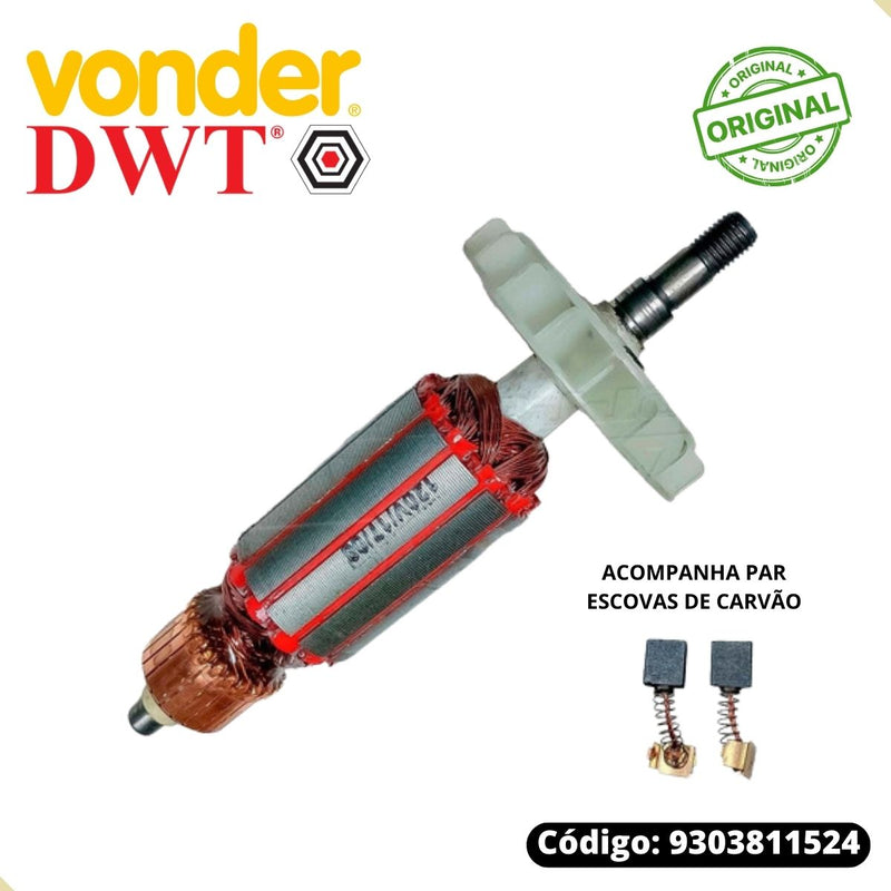 Rotor Induzido 110v P/esmerilhadeira Vonder Eav850/ws08-115t