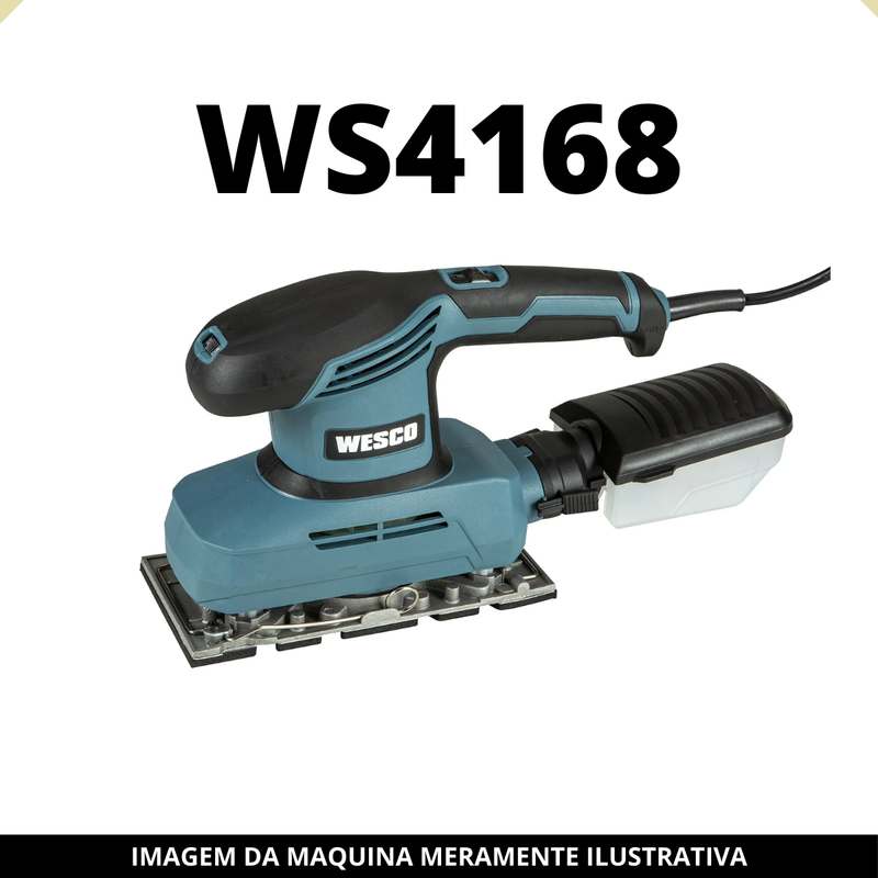 Base Borracha p/ Lixadeira Oscilante WS4168 Wesco