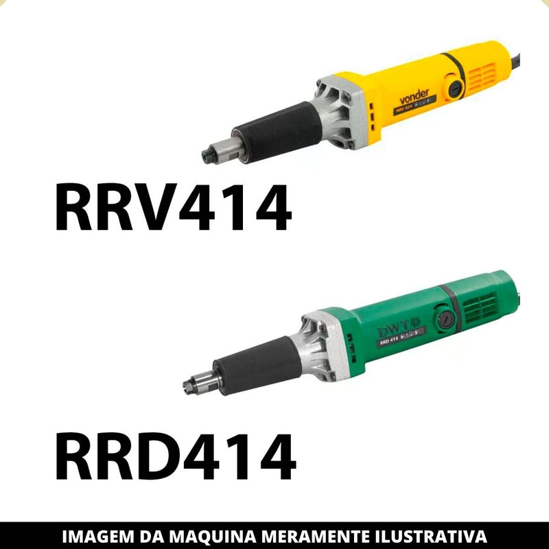 Dois Pares Escovas De Carvão P/ Retificadeira Vonder Rrv414