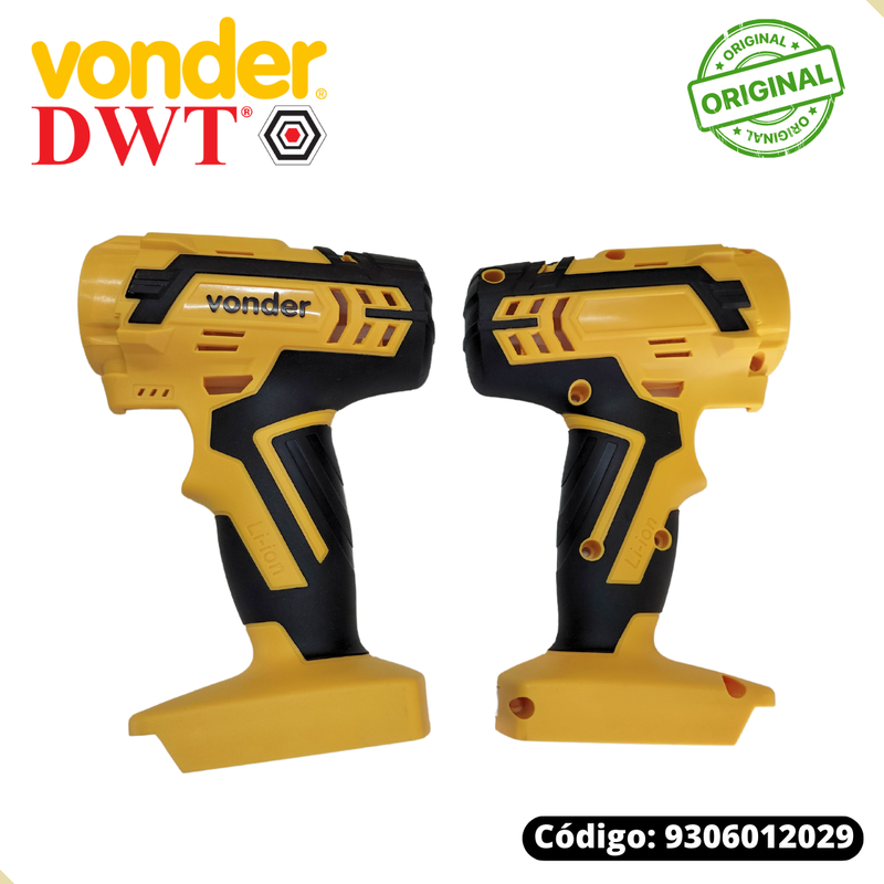 Carcaça Completa p/ Parafusadeira Vonder Pfv012 e Dwt Pfd012