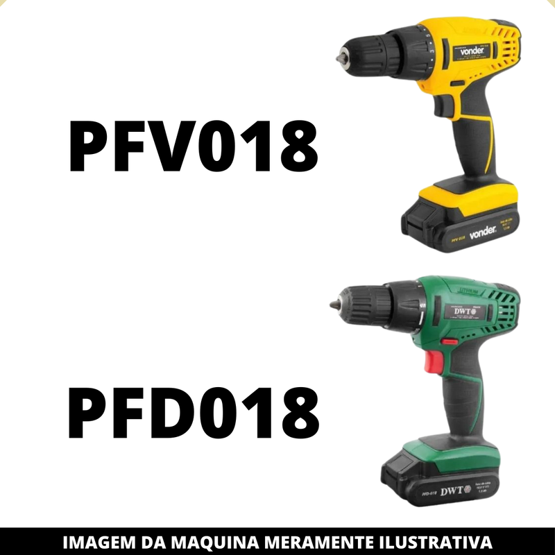 Carregador P/ Parafusadeira Vonder Pfv018 Dwt Pfd018