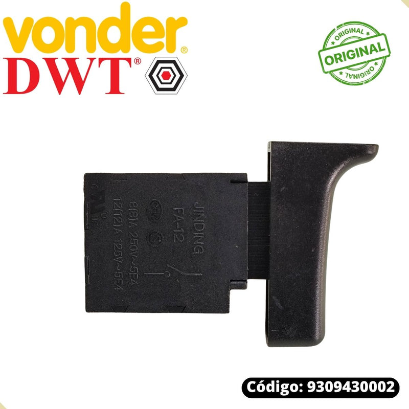 Interruptor Lixadeira Roto Orbital Vonder Lrv430 /dwt Lrd430