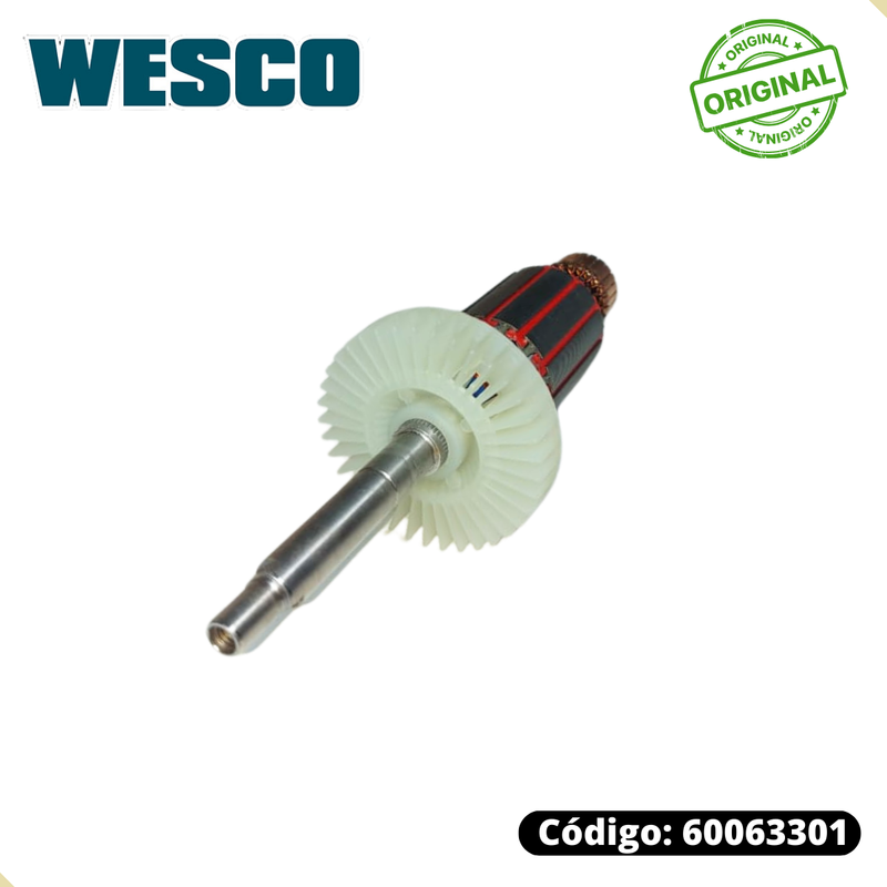 Induzido 220v p/ Lixadeira de Parede WS4463K Wesco