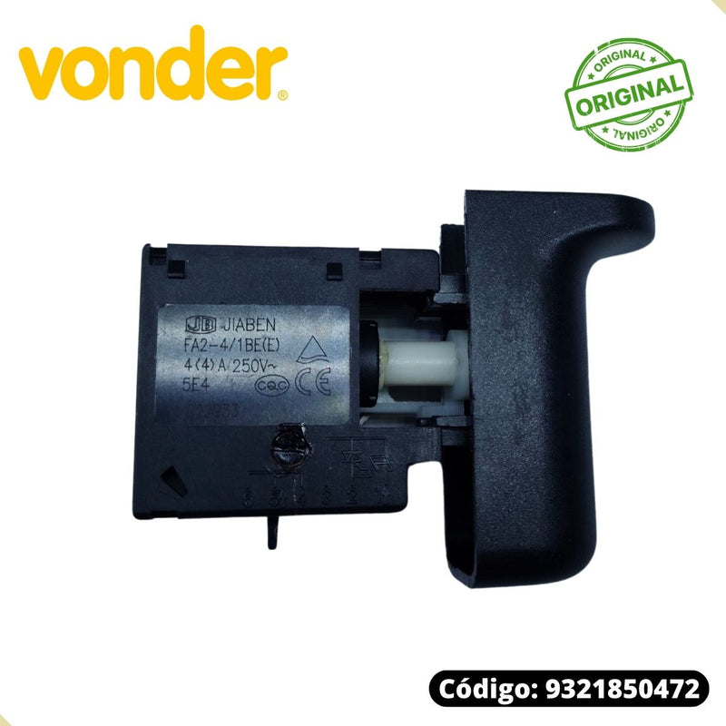 Interruptor p/ Misturador de Argamassa Vonder Mav 850