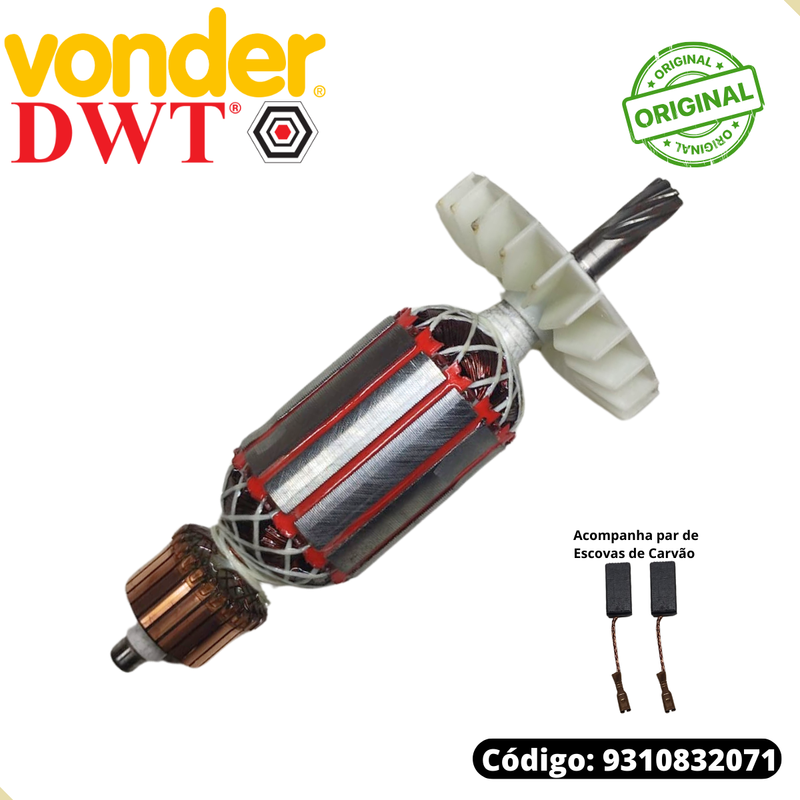 Induzido 110v para Martelete Vonder Mpv832 e Dwt Mpd832