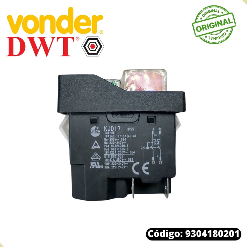 Interruptor 220v P/serra Circular Scd/scv1800 Vonder/dwt