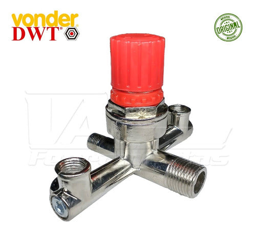 Regulador De Pressão Para Compressor Vonder Mcv25 E Mcv50