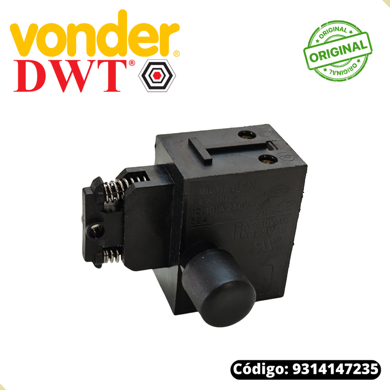 Interruptor P/ Politriz Vonder Pav 147 Dwt Pad 147