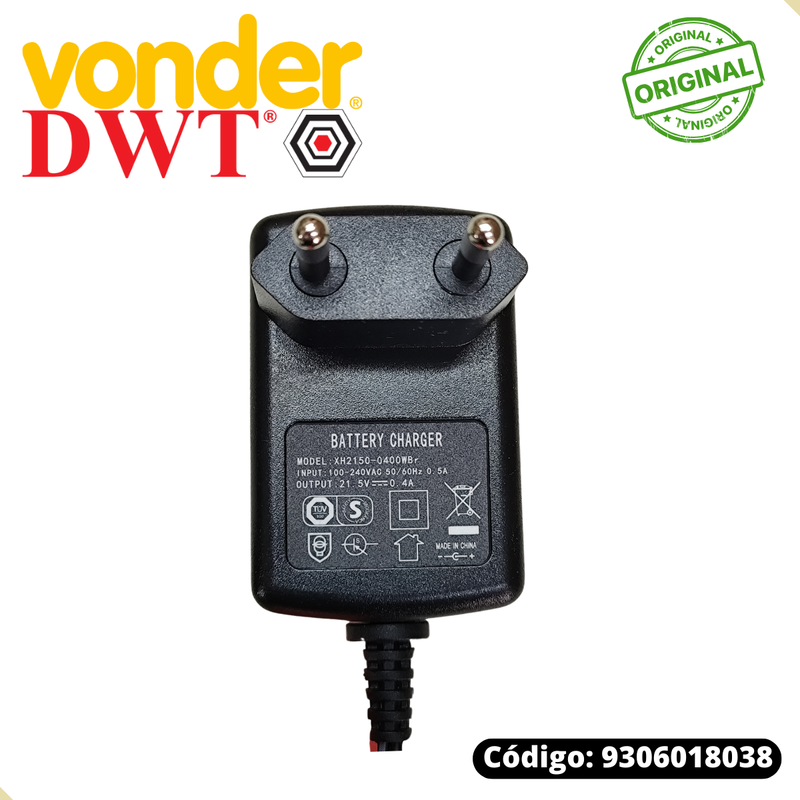 Carregador P/ Parafusadeira Vonder Pfv018 Dwt Pfd018