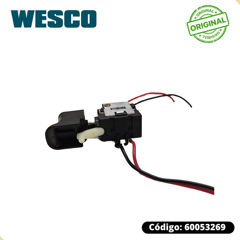 Interruptor 12v para Parafusadeira WS2555 WS2550 Wesco