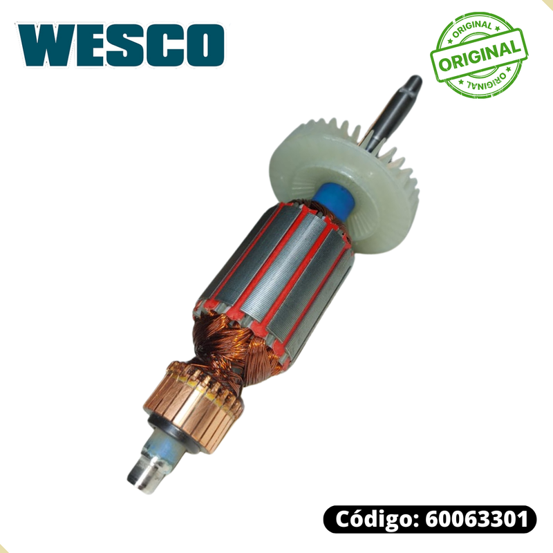 Induzido 220v p/ Lixadeira de Parede WS4463K Wesco