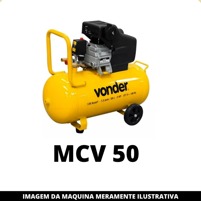 Manômetro Y40 p/Motocompressor MC25 - MC50 VONDER