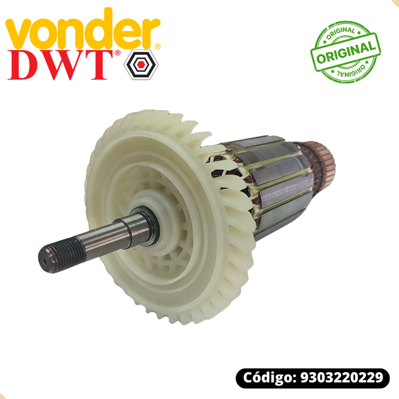 Rotor Induzido 220v p Esmerilhadeira Vonder Dwt EAV2200/EAD