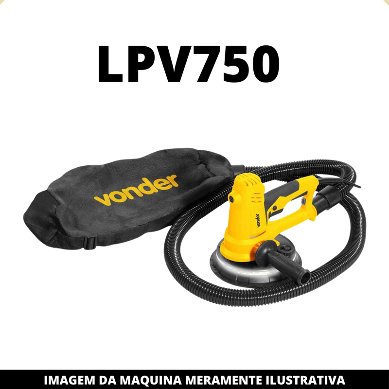 Induzido 220v p/ Lixadeira de parede Vonder LPV750 e DWT LPD