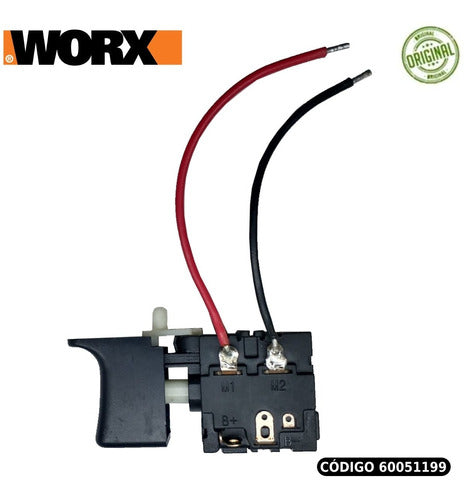 Interruptor (gatilho) Para Parafusadeira 12v Worx Wx104.1