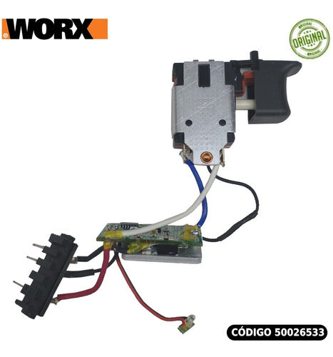 Interruptor Completo - Gatilho Parafusadeira Worx 20v Wx372