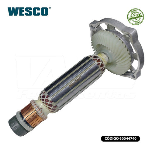 Rotor Induzido Completo 220v P/ Esmerilhadeira Wesco Ws4740