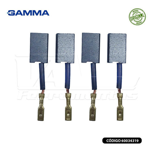 Dois Pares Escova De Carvão P/ Chave De Impacto Gamma G1961