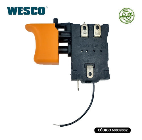 Interruptor Para Parafusadeira Wesco Ws2938 /ws2937 /ws2801