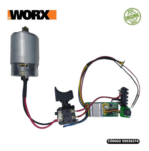 Conjunto Motor E Interruptor P/ Parafusadeira Wx176 Worx